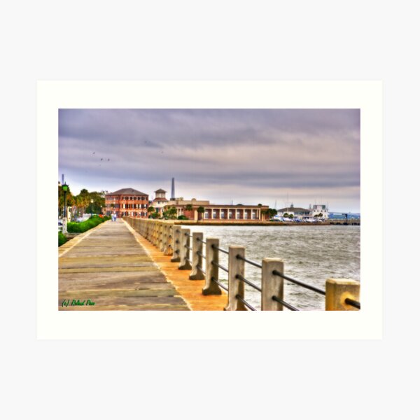 Charleston Harbour Art Print