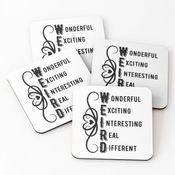 Item preview, W.E.I.R.D. Wonderful Exciting Interesting Real Different designed and sold by SimplyByNatasha.