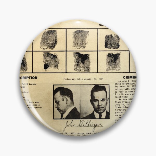 Item preview, Wanted poster John Dillinger published by U.S. Department of Justice designed and sold by SolanaHouse.