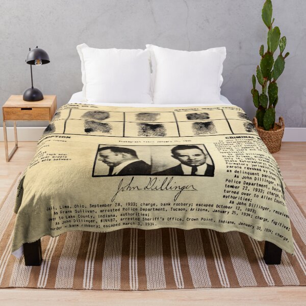 Item preview, Wanted poster John Dillinger published by U.S. Department of Justice designed and sold by SolanaHouse.