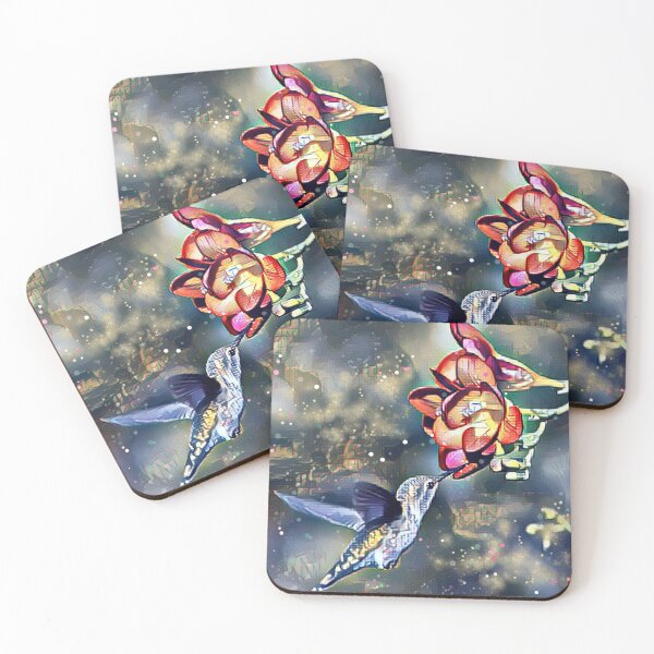 Item preview, Morning Glow Humming Bird Art designed and sold by creatinginlove.