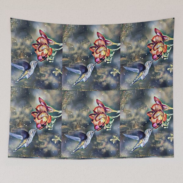 Artikelvorschau, Morning Glow Humming Bird Art entworfen und verkauft von creatinginlove.