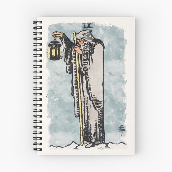 Item preview, The Hermit Major Arcana Rider-Waite-Smith Tarot Card Watercolor Painting designed and sold by ApolloTarot.