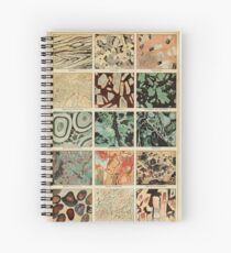 Crystals Print - Geologie Print - Vintage Französisch Wissenschaft Journal Spiralblock