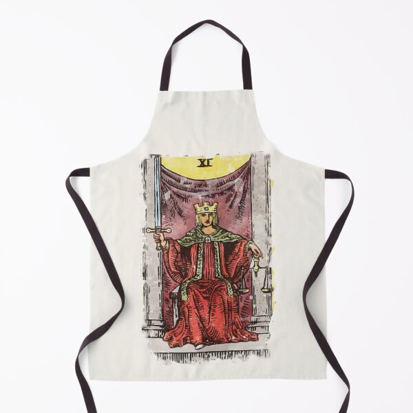 Item preview, Justice Major Arcana Rider-Waite-Smith Tarot Card Watercolor Painting designed and sold by ApolloTarot.