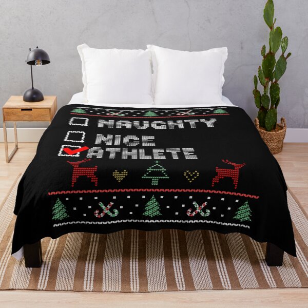 Item preview, Naughty Nice Athlete, Matching Christmas Group Pajama design designed and sold by Merchking1.