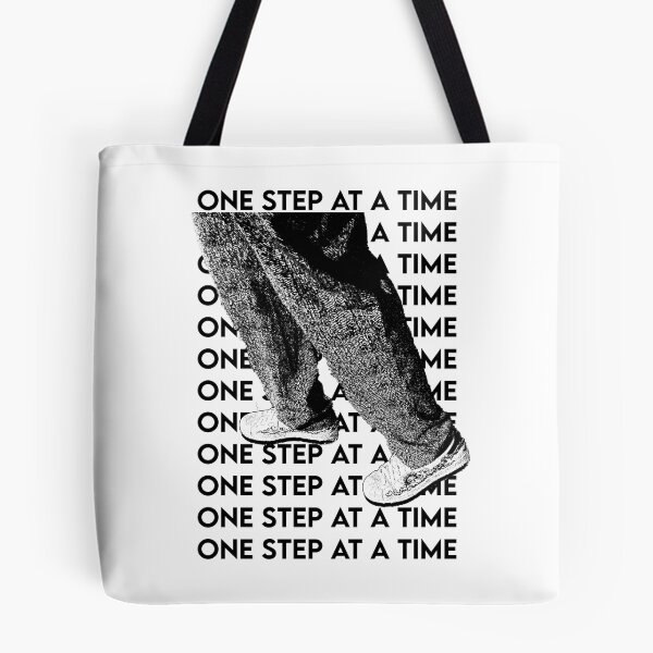 Item preview, Inspirational One Step At A Time III | Tote bag + stickers designed and sold by Natalie Chiovitti.