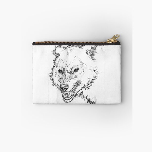 Item preview, Snarly Wolf Sketch designed and sold by Gillian Twining.