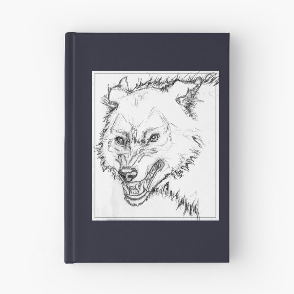 Item preview, Snarly Wolf Sketch designed and sold by Gillian Twining.