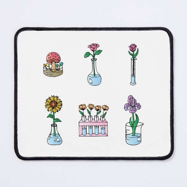 Item preview, Lab Glassware and Flowers Sticker Set Sticker designed and sold by LiluiAoi.