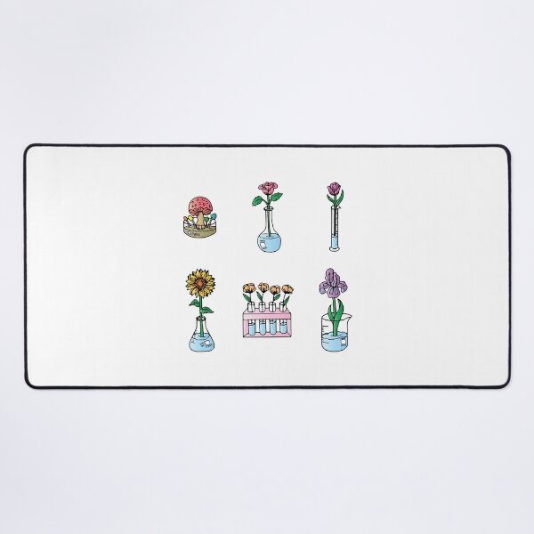 Item preview, Lab Glassware and Flowers Sticker Set Sticker designed and sold by LiluiAoi.
