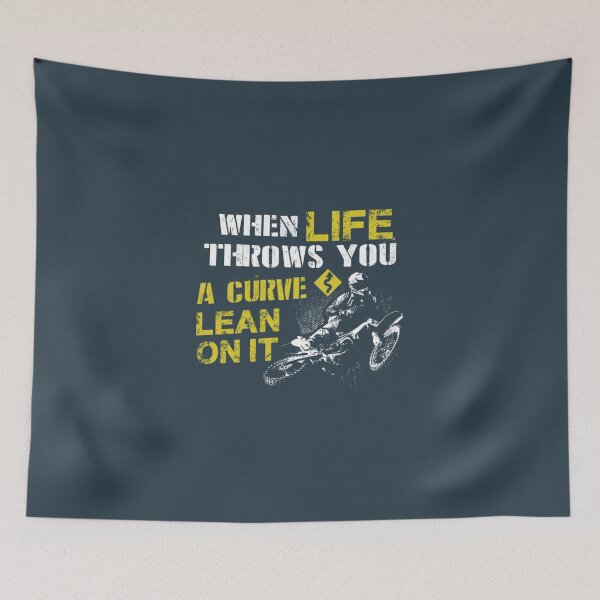 Item preview, Funny When Life Throws You A Curve Motocross Dirt Bike Gift Pullover Hoodie designed and sold by SolaFail.