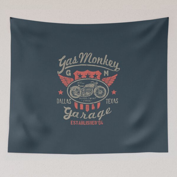 Item preview, Gas Monkey Garage 500cc Bike Winged Badge Pullover Hoodie designed and sold by SolaFail.