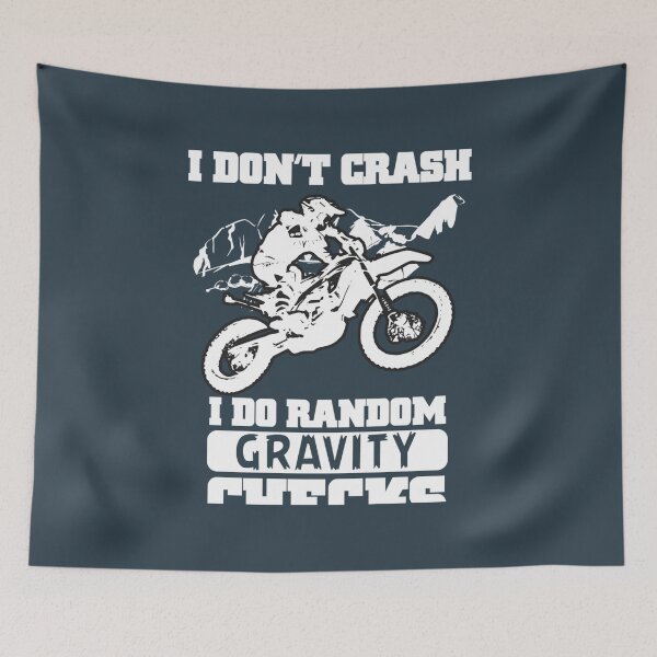 Item preview, Funny Motorcycle Motocross Dirt Bike I Don't Crash Pullover Hoodie designed and sold by SolaFail.