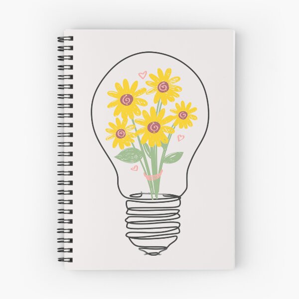 Item preview, Light Bulb With Yellow Flowers designed and sold by ni3ma.