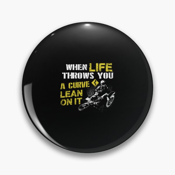 Item preview, Funny When Life Throws You A Curve Motocross Dirt Bike Gift Pullover Hoodie designed and sold by SolaFail.