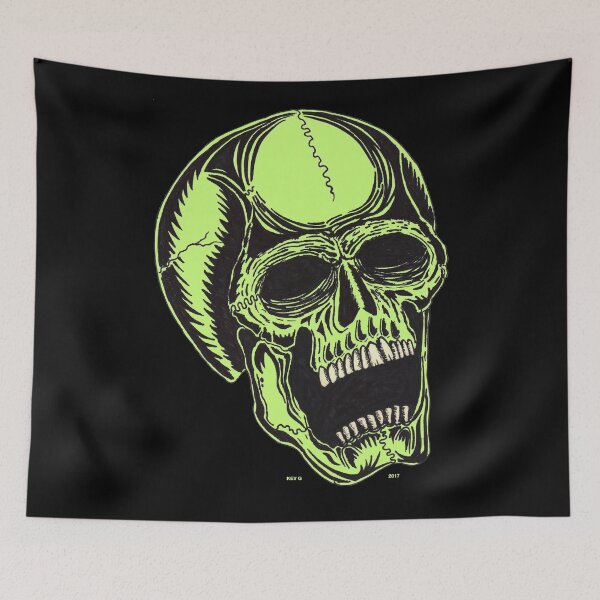 Item preview, DAY GLO CRANIUM - Art By Kev G designed and sold by ArtByKevG.