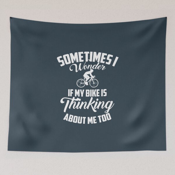Item preview, Funny I Wonder If My Bike Is Thinking About Me Biker Gift Pullover Hoodie designed and sold by SolaFail.