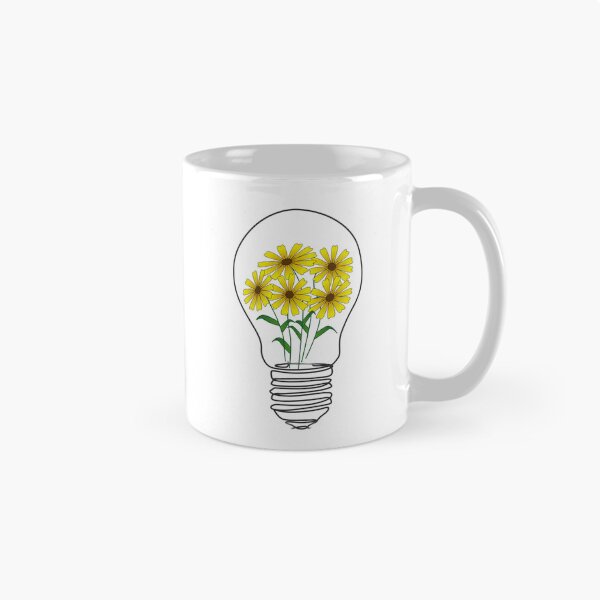 Item preview, Light Bulb With Yellow Flowers designed and sold by ni3ma.