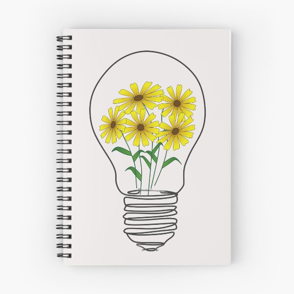 Item preview, Light Bulb With Yellow Flowers designed and sold by ni3ma.