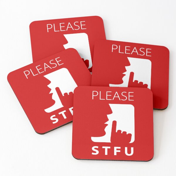 Item preview, Warning Sign - Please STFU designed and sold by Clusterfudge.