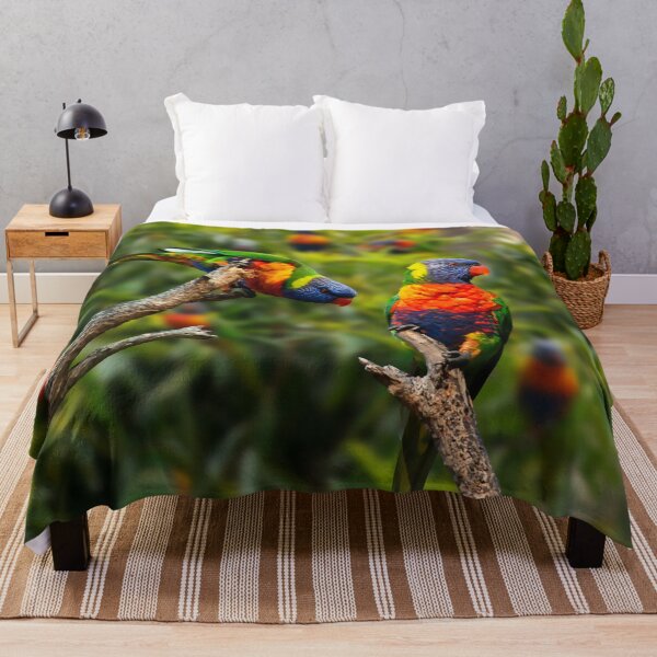 Item preview, Rainbow Lorikeet Love, Australian Birds, Bright and Colorful Birds with personality and sparkle designed and sold by Orianah.