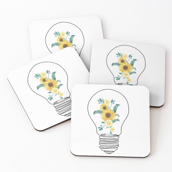 Item preview, Light Bulb With Yellow Flowers designed and sold by ni3ma.