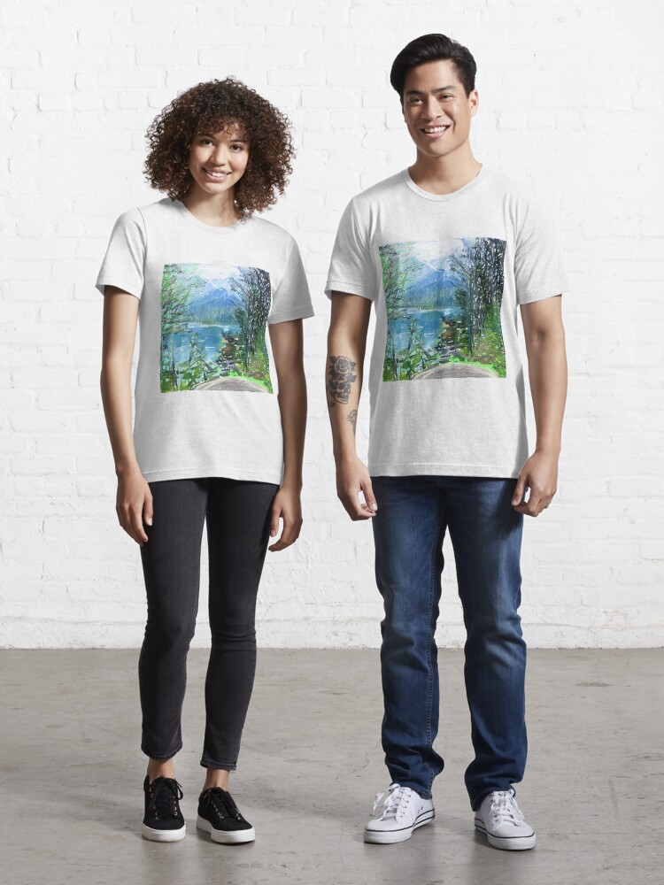Mountain 3D Printing T-shirt Men Nature/Landscape Tree T-shirt Summer  Leisure Natural Scenery Full Version 3D T-shirt Cool Men's