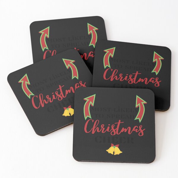 Item preview, Most likely to spread Christmas Cheer - Funny Christmas Holiday Cheer Quotes   designed and sold by SchmickCreation.