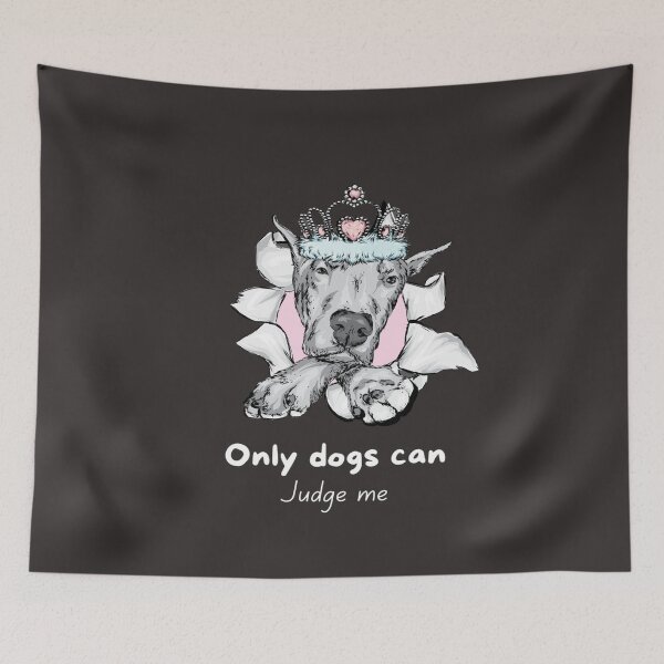Artikelvorschau, Only dogs can judge me, Dog Person entworfen und verkauft von Nero9o.