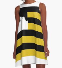 Pittsburgh Flag A-Line Dress