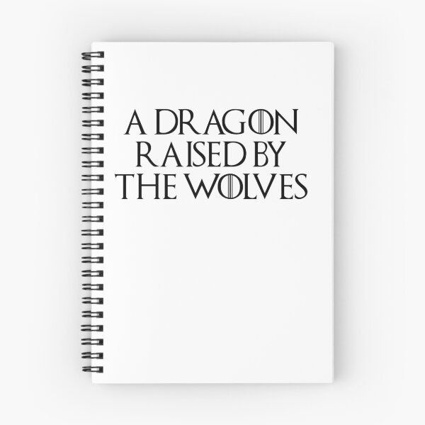 Artikelvorschau, Drache von den Wölfen aufgezogen (weiß) entworfen und verkauft von nerdytalks.