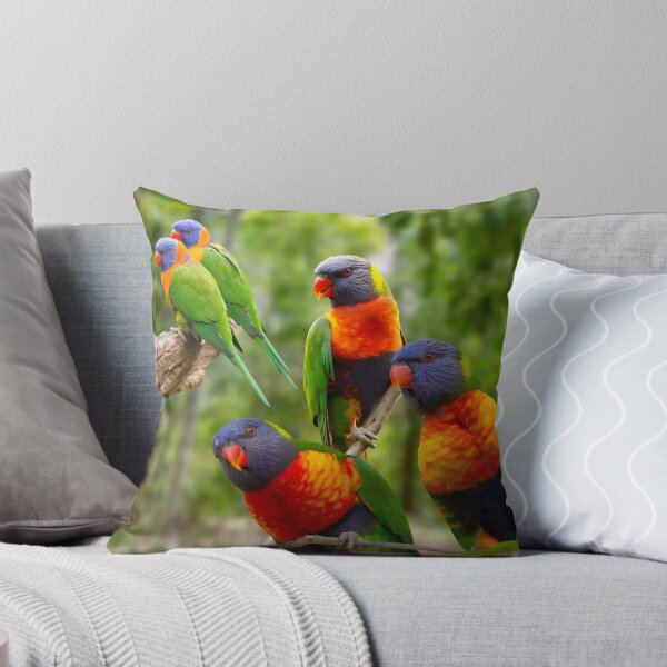 Item preview, Rainbow Lorikeet Love, Australian Birds, Bright and Colorful Birds with personality and sparkle designed and sold by Orianah.