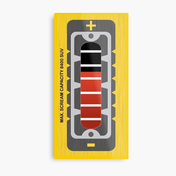 Scream Meter Metal Print