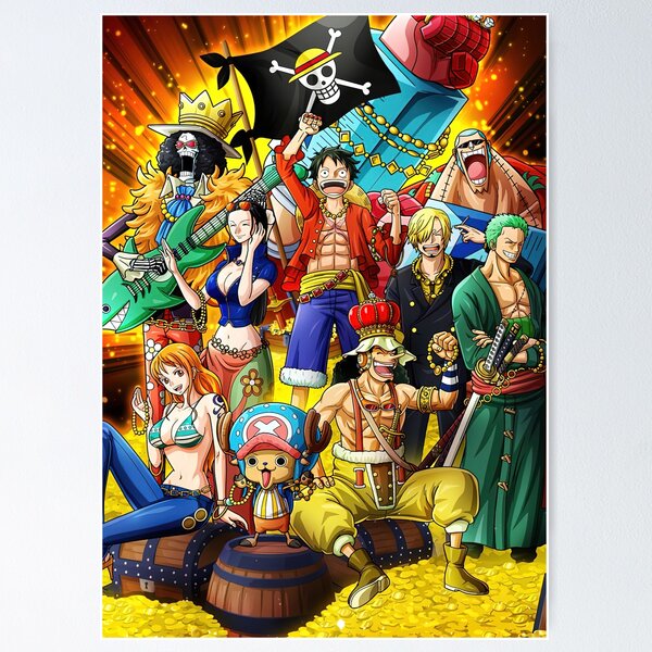 one piece poster  Anime One Piece Poster The Straw Hat Pirates