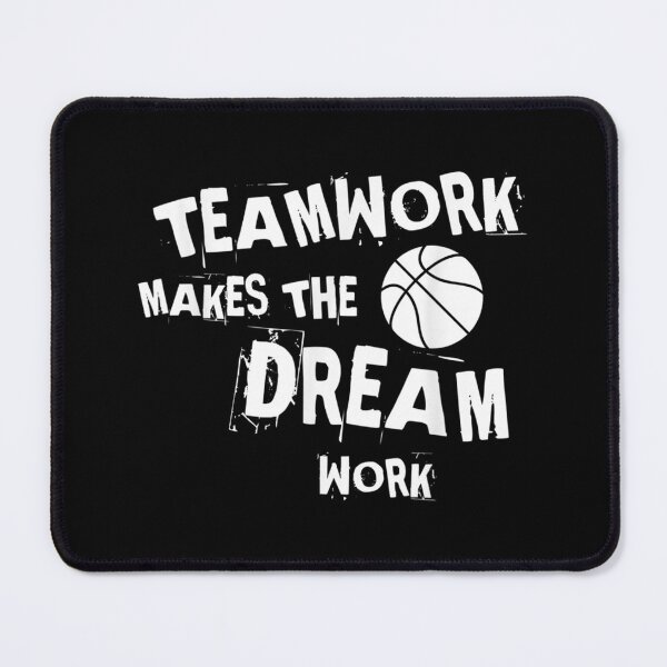 Item preview, Basketball Teamwork Makes The Dream Work Sticker designed and sold by dianemiriami6.