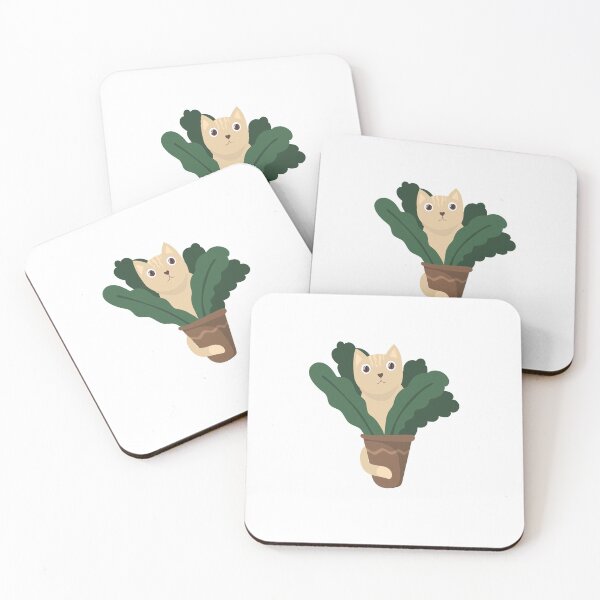 Item preview, Cat Flower Vase Sticker designed and sold by JohnieDesigne.