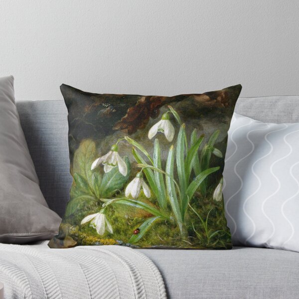 Item preview, Forest Floor with Snowdrops Print Josef Lauer watercolor botanical designed and sold by TeeARTHY.