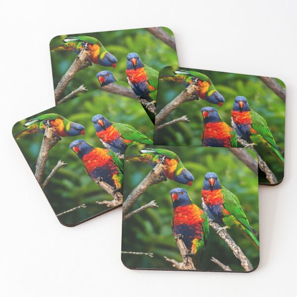 Item preview, Rainbow Lorikeet Love, Australian Birds, Bright and Colorful Birds with personality and sparkle designed and sold by Orianah.