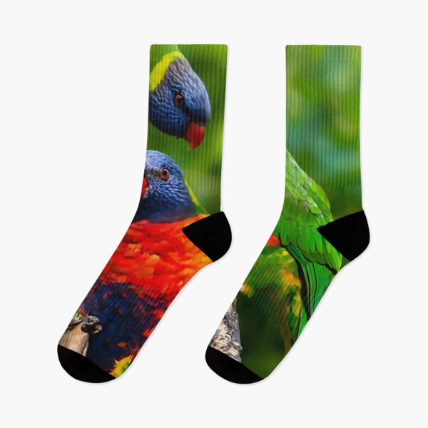 Item preview, Rainbow Lorikeet Love, Australian Birds, Bright and Colorful Birds with personality and sparkle designed and sold by Orianah.