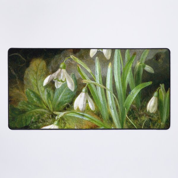 Item preview, Forest Floor with Snowdrops Print Josef Lauer watercolor botanical designed and sold by TeeARTHY.