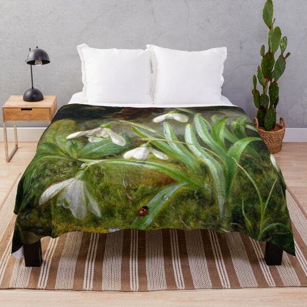 Item preview, Forest Floor with Snowdrops Print Josef Lauer watercolor botanical designed and sold by TeeARTHY.