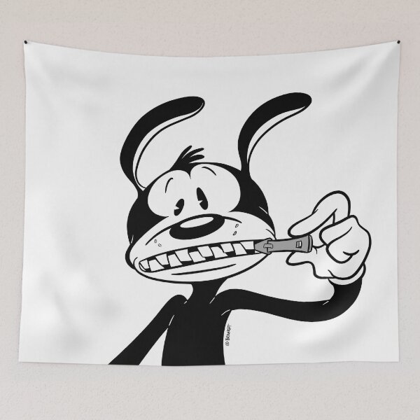 Item preview, Zipped Lips Dog Retro 30s Cartoon Rubberhose Style designed and sold by skullislandprod.