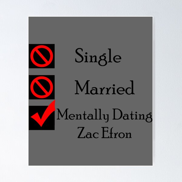 Item preview, Mentally Dating Zac Efron designed and sold by KevinRya.