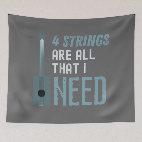 Item preview, 4 Strings Are All That I Need Cigar Box Guitar Classic designed and sold by GodfreyZieme.