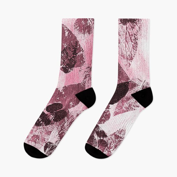 Item preview, Floating leaves Plum on White by Kathryn Boundy designed and sold by OB-Studio.