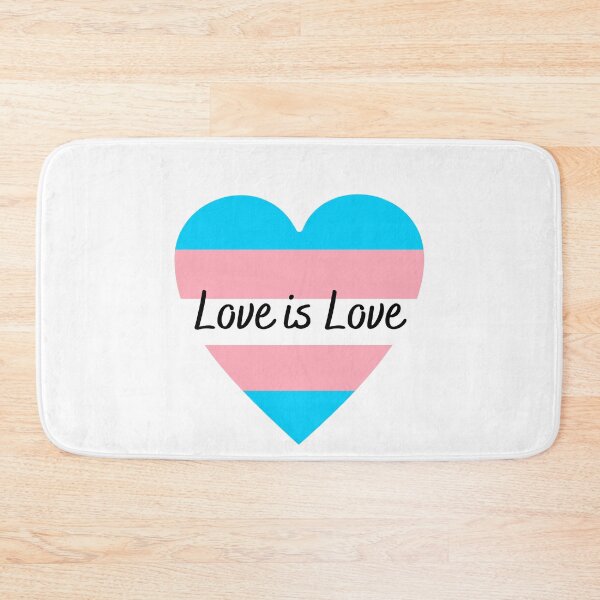 Item preview, Love is Love Trans Flag Heart designed and sold by Finding Flowers.