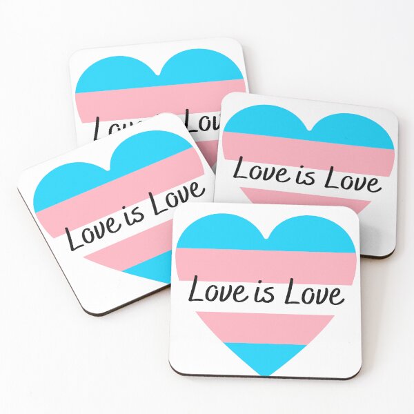 Item preview, Love is Love Trans Flag Heart designed and sold by Finding Flowers.