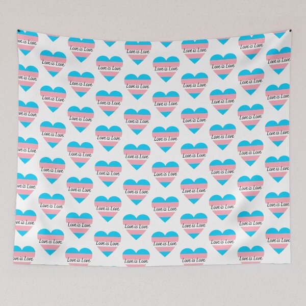 Item preview, Love is Love Trans Flag Heart designed and sold by Finding Flowers.