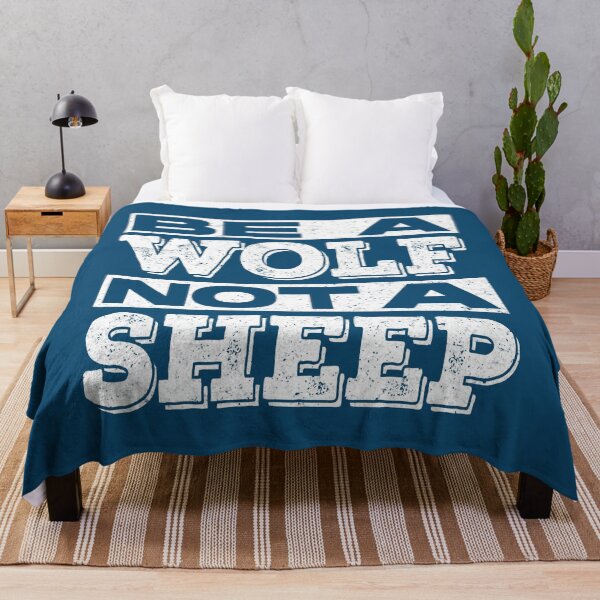 Item preview, Be A Wolf Not A Sheep I Wolf Whisperer Or Lone Alpha Wolf designed and sold by MossetVolgin.